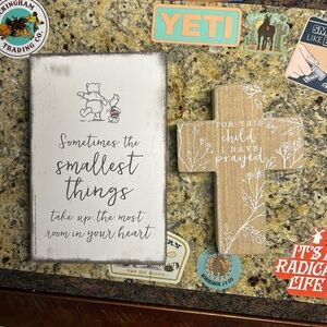 Hobby Lobbyby Nursery Decor Winnie the Pooh, piglet, christian, cross